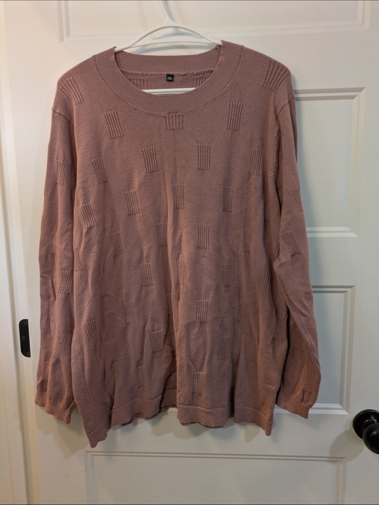Sweaters - 🔴 3/$15  Blush Pink Textured Square Knit Sweater